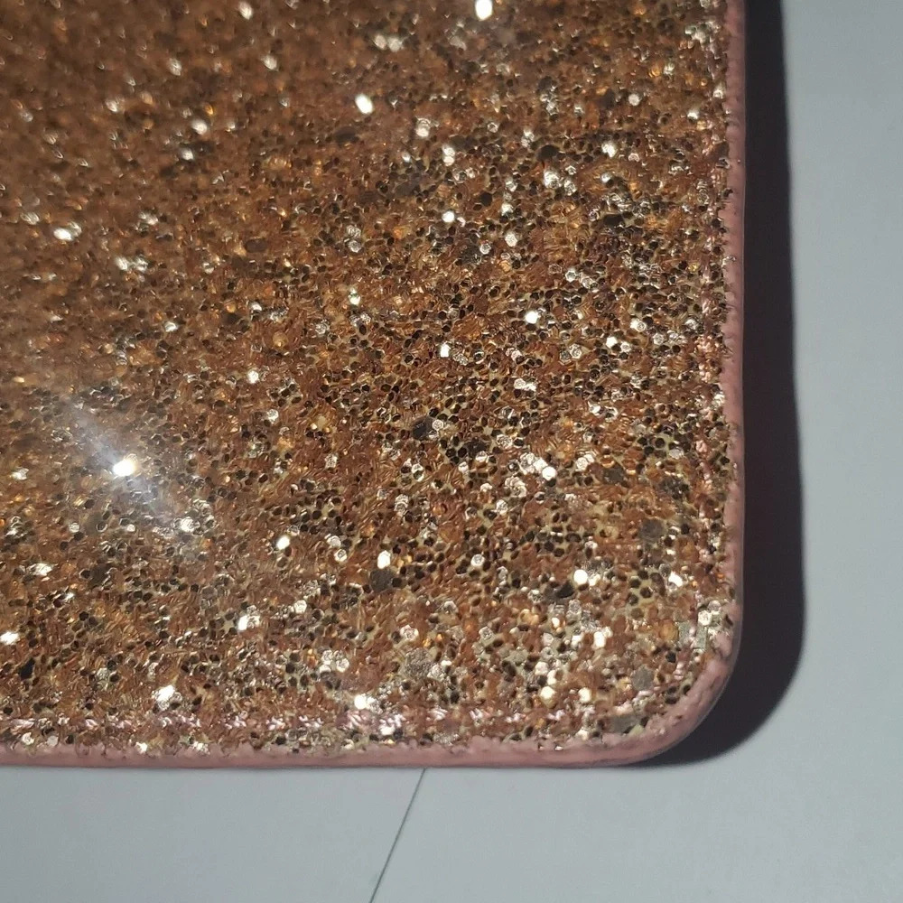 Kate Spade Rose Gold Glitter Clutch - Picture 5 of 14